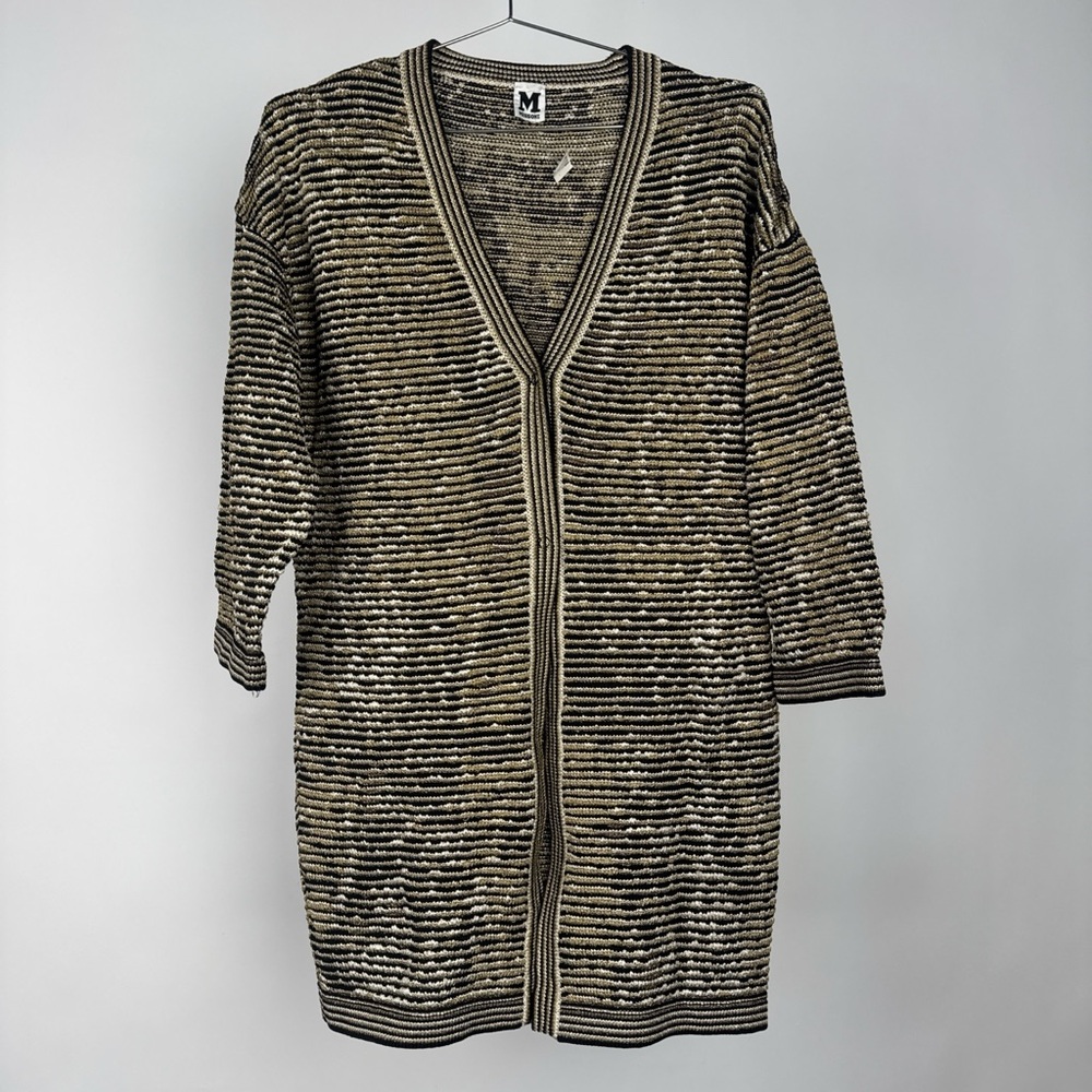 Missoni Black and Tan Knit Cardigan
